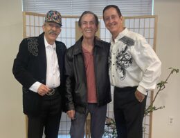 John Barcellona, Mark Keefner & Christopher Caliendo after the Caliendo - Barcellona Spring Concert at Shumei Hall in Pasadena