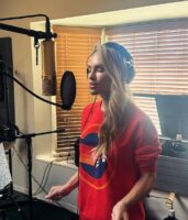 Recording some amazing vocals with Laura Richter