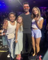 Rising star Sydney Richter with Simon Cowell at America’s Got Talent