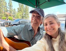 Waymo Mark writing our hit song _Rise_ at Starbucks with Robbie Kay